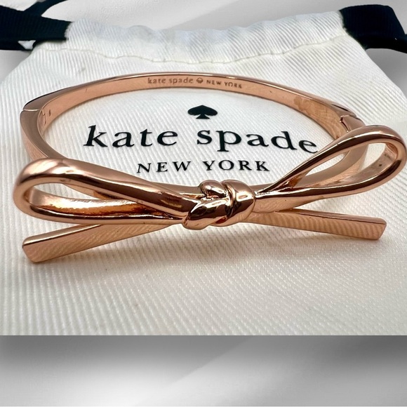 Kate Spade Rose Gold Bow Bracelet - Picture 2 of 3